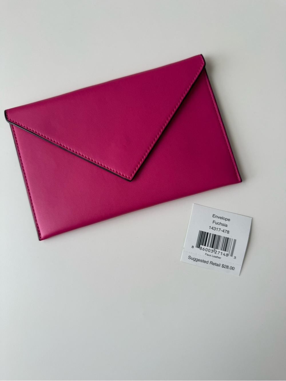NWT: Vera Bradley Fuchsia Envelope Clutch